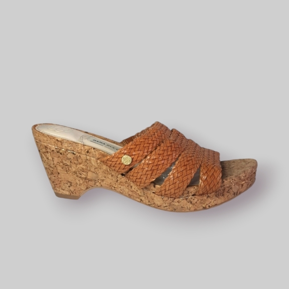 DANA BUCHMAN Woven wedge shoes size 8 - Picture 1 of 14